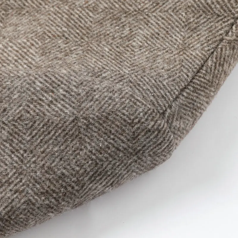 Мужская твидовая куртка цвета хаки Серая шерстяная из овечьей шерсти с