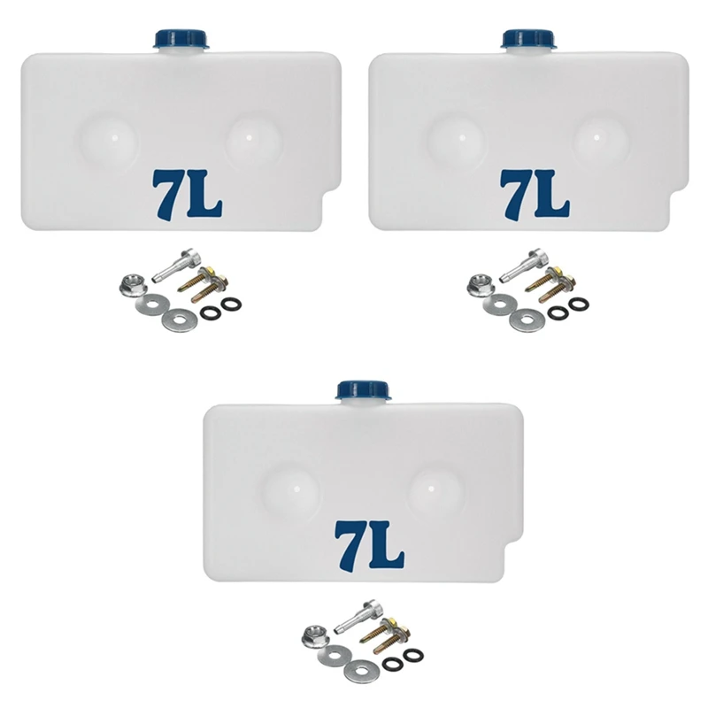 

3X Универсальный 7L пластиковый топливный бак, масляный бензиновый бак, воздушный парковочный отопитель, бак для автомобиля, автофургона, инструмент для стояночного отопления