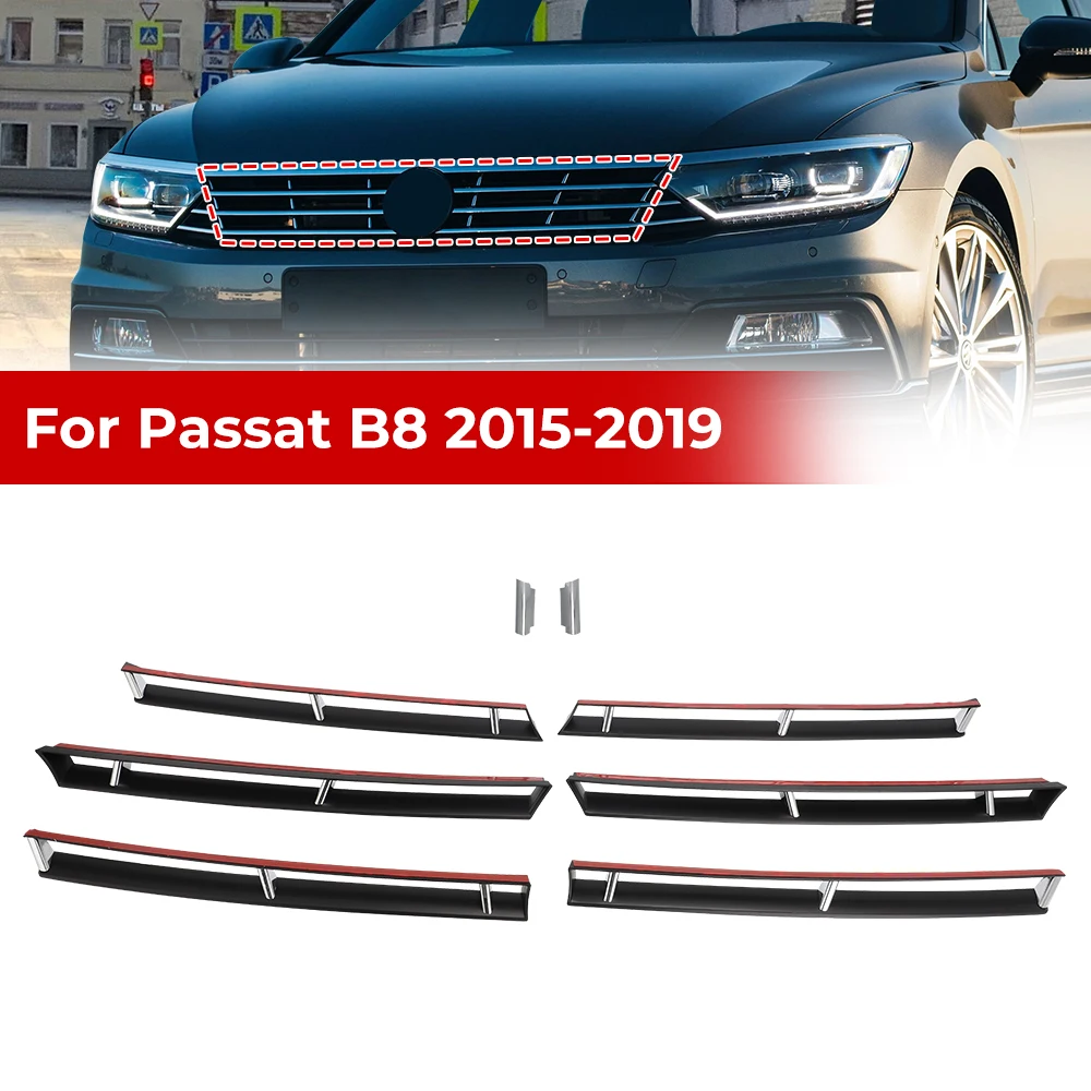 Передняя решетка хромированная полоса для VW Passat B8 вариант 2015 2016 2017 2018 модель