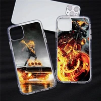 ghost rider phone case for iphone 13 12 11 pro max mini xs 8 7 plus x se 2020 xr transparent soft cover