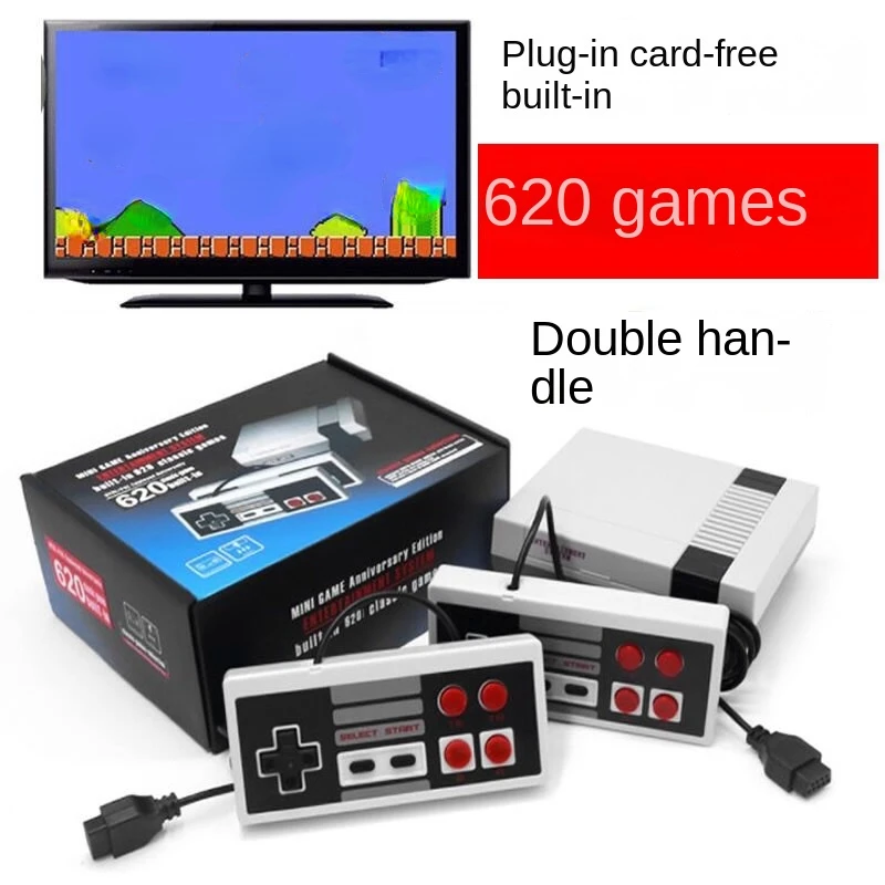 

Retro Classic 620 In 1 Games for 4K TV HDMI-Compatible/AV Game Player Handheld Console Mini Game Console Double Player-game Gift