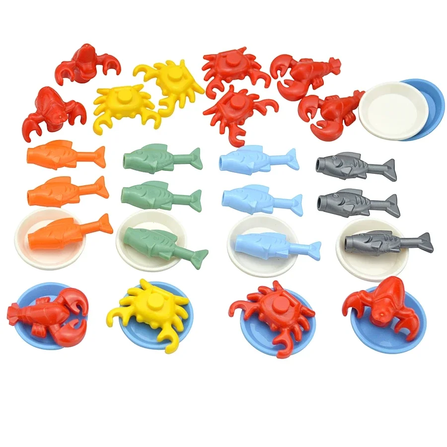 Город МОС кирпичи мини-игрушки для еды строительные блоки гамбургер картошки фри