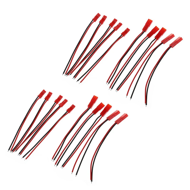 

10 пар 22AWG 100 мм кабель W 2Pin JST M F разъем для подключения двигателя аккумулятора RC