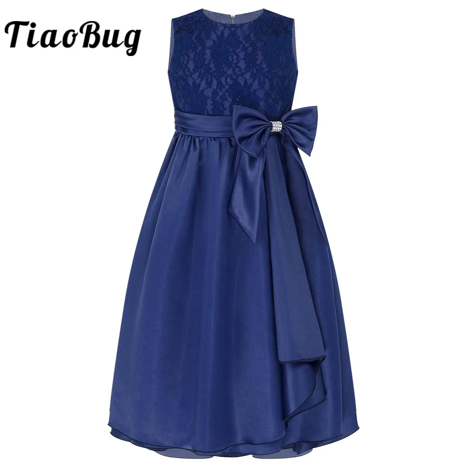 

Elegant Lace Flowers Girl Dresses Kids Dresses for Girls Wedding Party Formal Bridesmaid First Communion Dresses Filles Robes