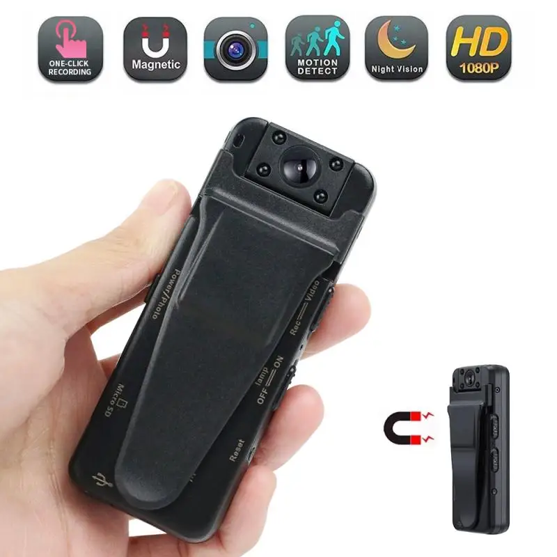 

Mini DVR Small DV Camcorder Camara Wearable Mini Digital Body Camera Motion Detection Loop Recording Video