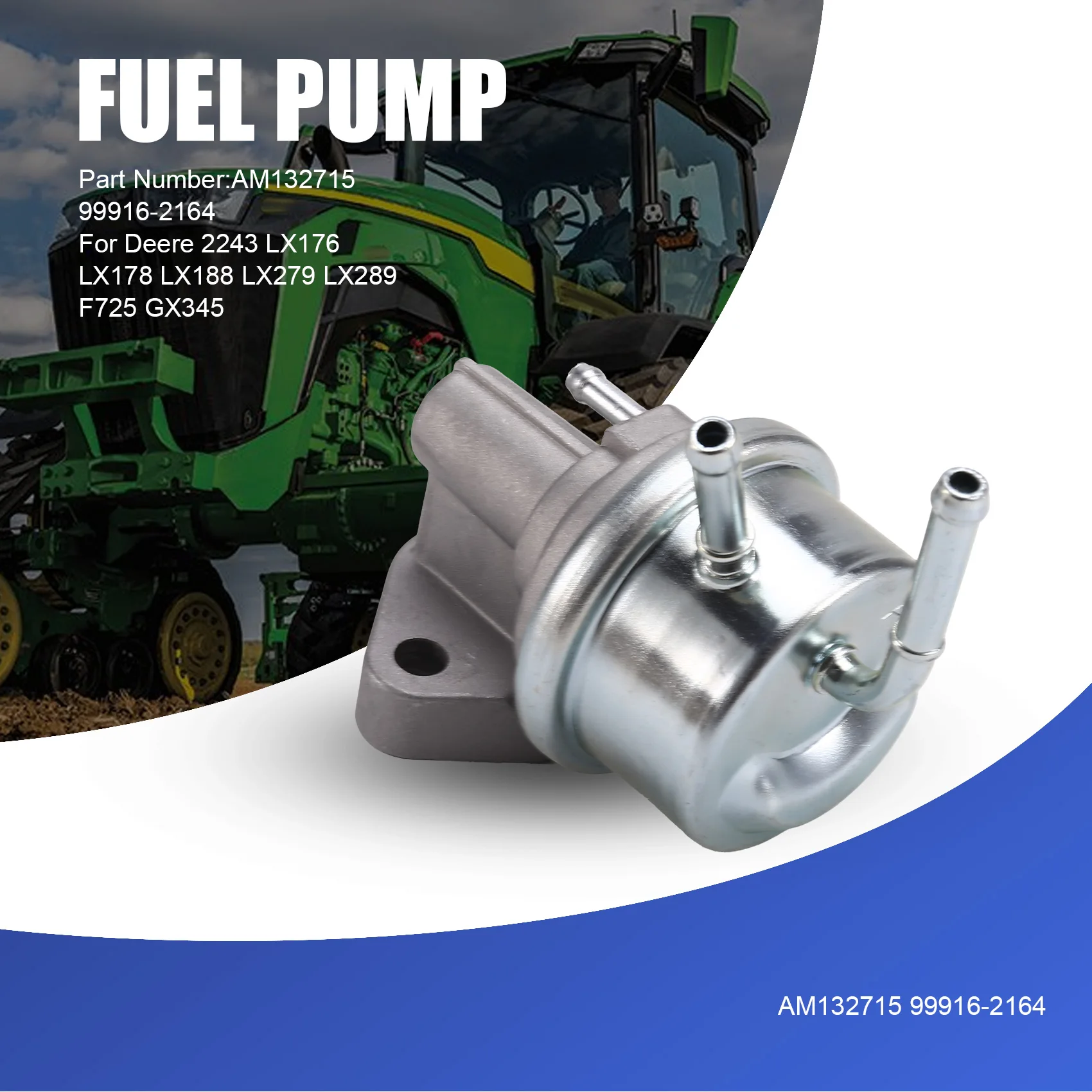 Топливный насос Пилотный AM 132715 99916-2164 для 2243 LX176 LX178 LX188 LX279 LX289 F725 GX345