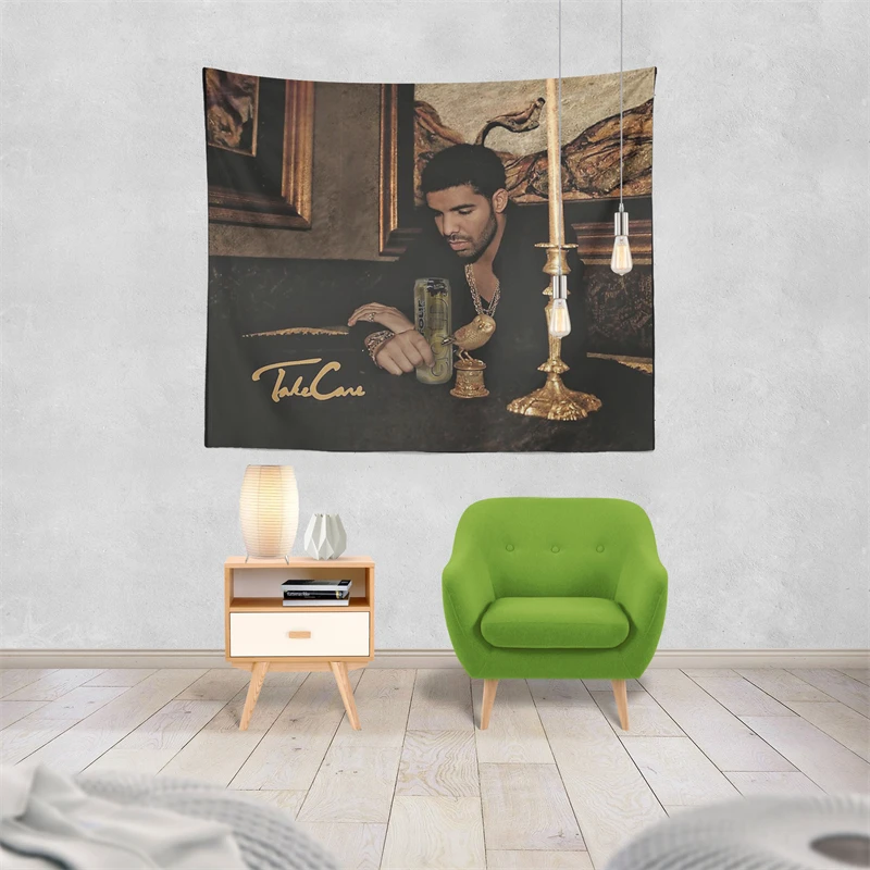Gaslight Gatekeep Girlboss Drake ft. Четыре гобелена Локо настенное искусство для спальни