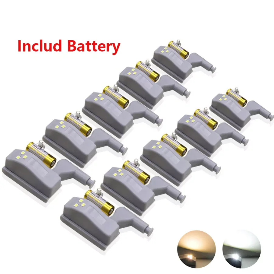

Led Closet Light Universal Smart Lamp Sensor Light Cabinet Inner Hinge Night light for Kitchen Wardrobe Cupboard Include Battery