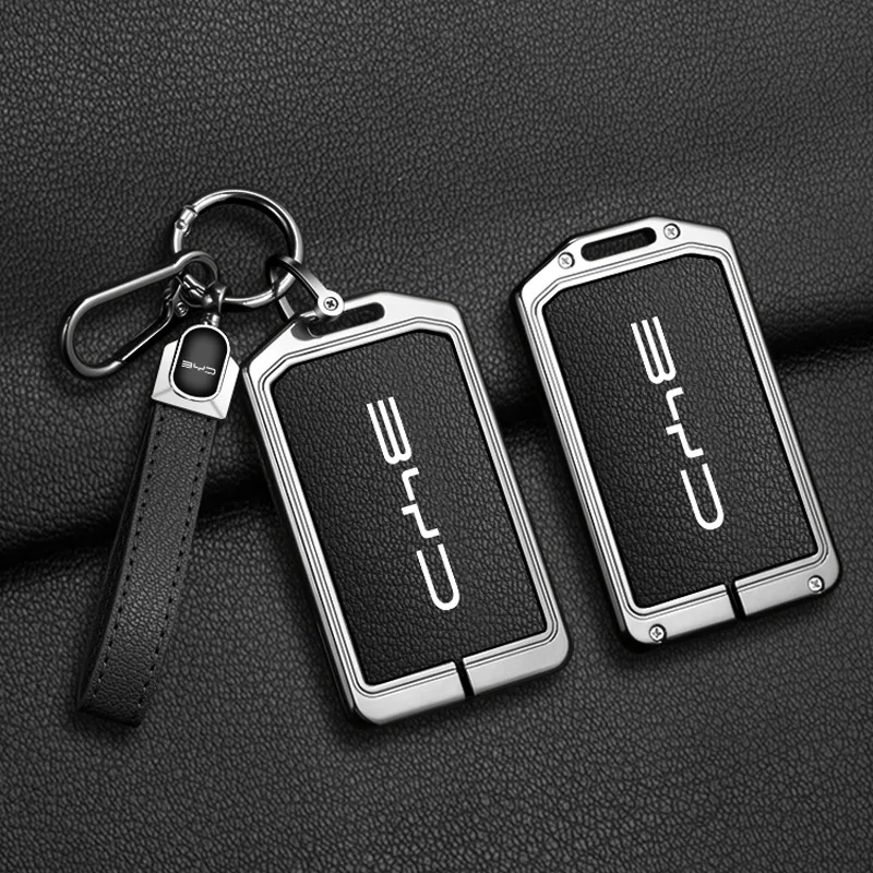 Фото Высококачественный прочный чехол-держатель для NFC-карты-ключа автомобиля BYD Atto 3, HanEV, Dolphin, Durable Second SongPro, TangDm, QInPLUS MAX с цепочкой №2
