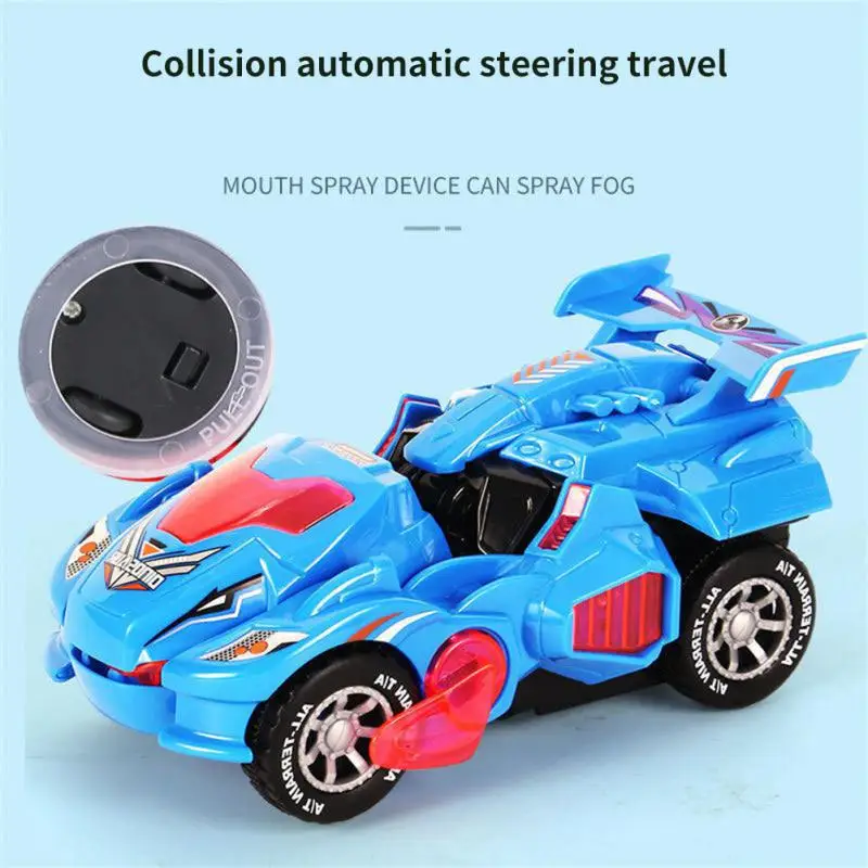 

Toy Car Two Research States 360°rotation Colorful Lighting Cool Universal Wheel Children Toys Transforming Chariot Abs Robot Toy