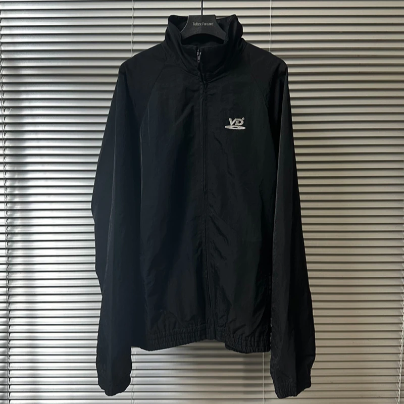 Ретро повседневная куртка VUJADE спортивный костюм для мужчин и женщин высокое