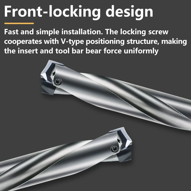 Фото Сверло GULING 3D/4D/5D CSJ Crown Drill с фронтальным зажимом, внутренним охлаждением, твердосплавное, стандартный диаметр 0.1, 8.0-15.9 мм, сменное №5