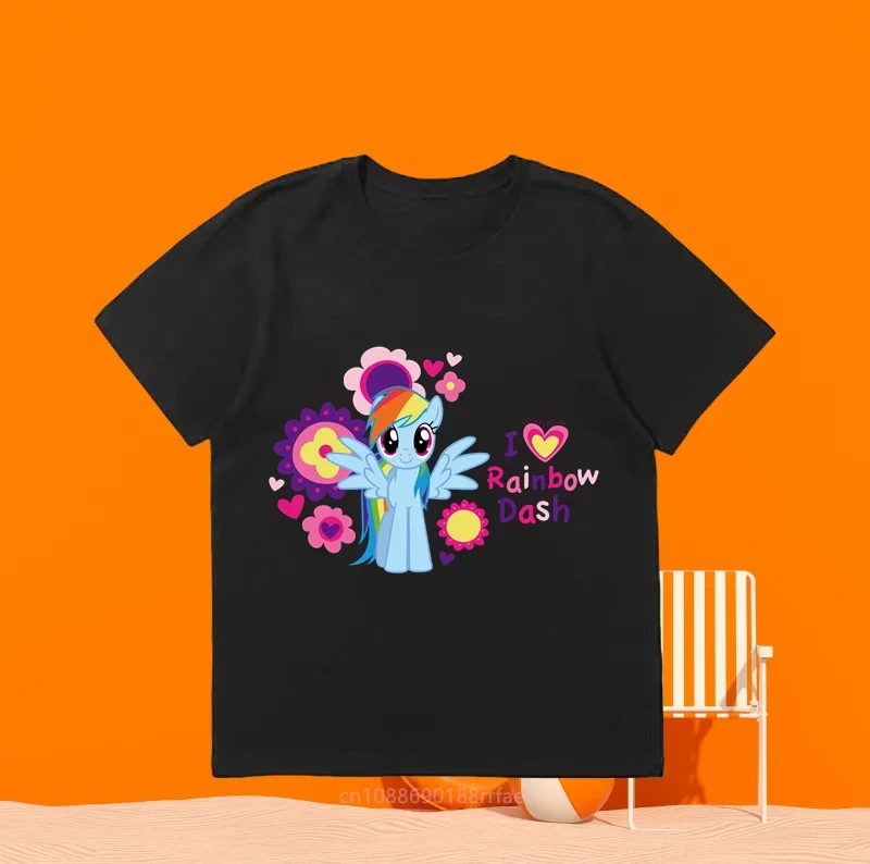 Детская Повседневная Футболка С Аниме-принтом Топ Короткими Рукавами И Круглым