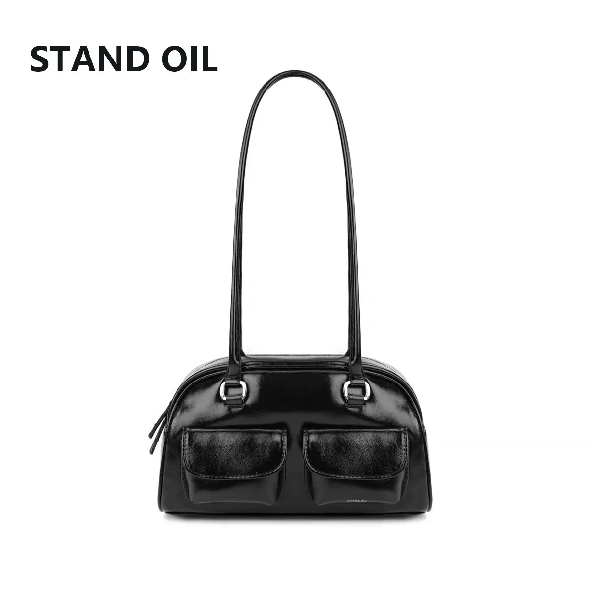 Подставка масло Корейская нишевая женская сумка для боулинга с двойным карманом