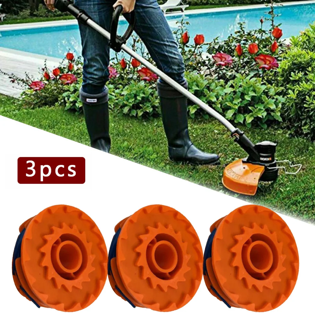 

3 X Spool & Twin Line For TTB820GGT 600w Strimmer Grass Edge Trimmer Lawn Trimmer Spare Blade Garden Replacement Tool
