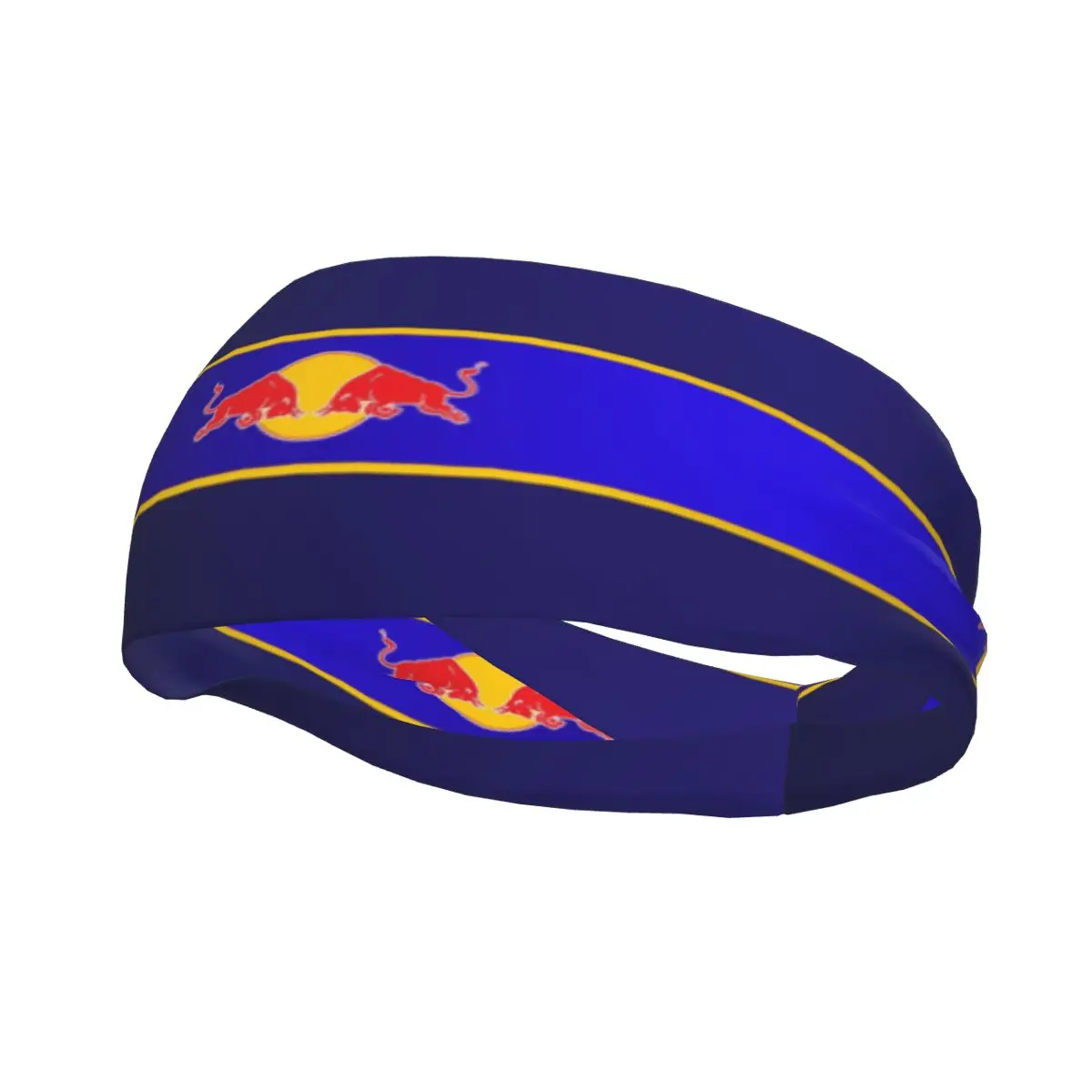 

Custom Red Double-Bull Gym Sweatband Men Women Non Slip Quick Drying Headbands Cycling