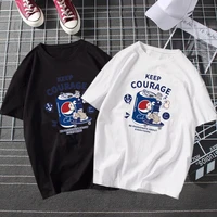 pepsi cola summer 2022 fashion new casual loose wild cotton plus size youth student t shirt