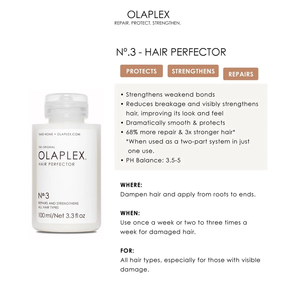 Olaplex No.1/2/3/4/5/6/7 шампунь для волос и состояние против высоких температур