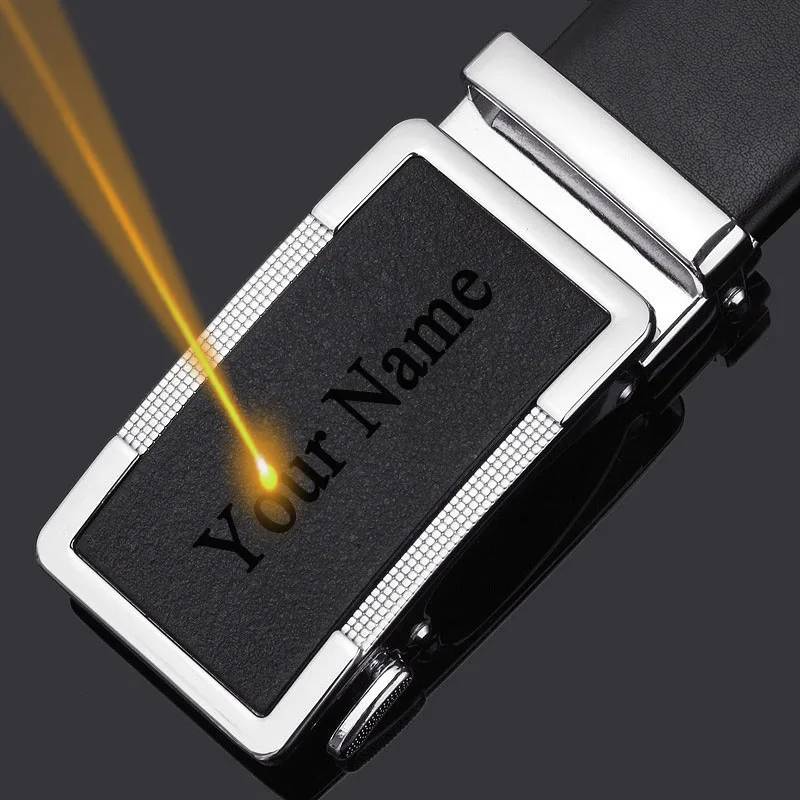 

New Belt for Men Genuine Leather Designer DIY LOGO Custom Belts Plus Size 140 150 160 170 cm Belt Personalized Gifts for Him Men
