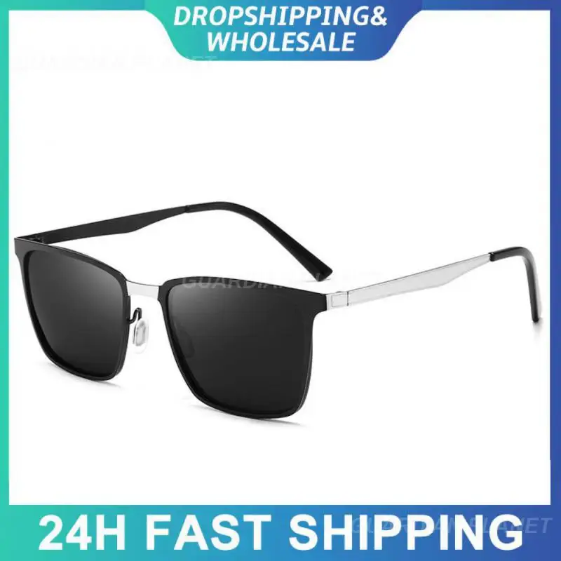 

Очки солнцезащитные Мужские поляризационные в квадратной оправе с защитой Uv400