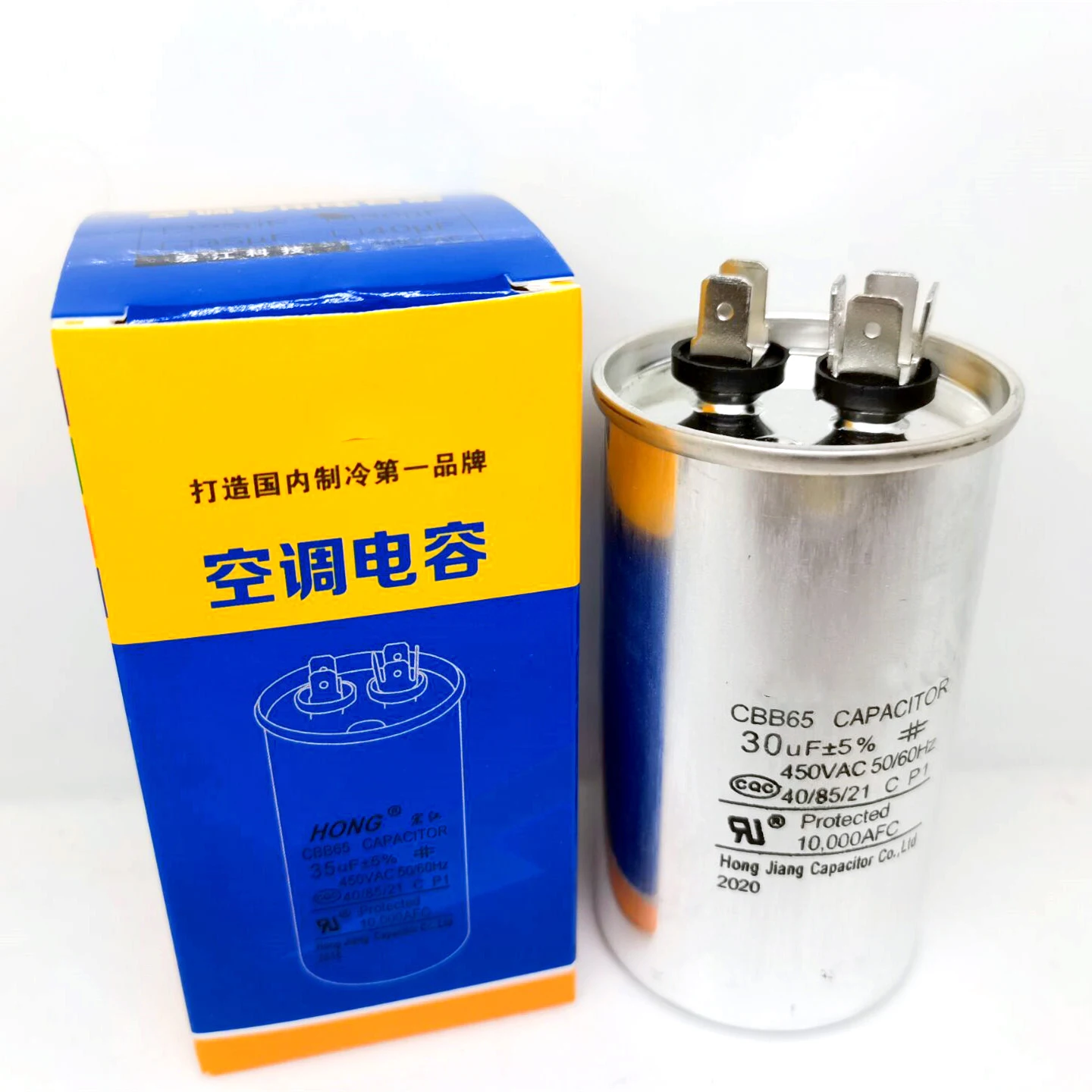

AC Motor Capacitor CBB65 450VAC Air Conditioner Compressor Start Capacitor 20uF 25uF 30uF 35uF 40uF 45uF 50uF 60uF 70uF