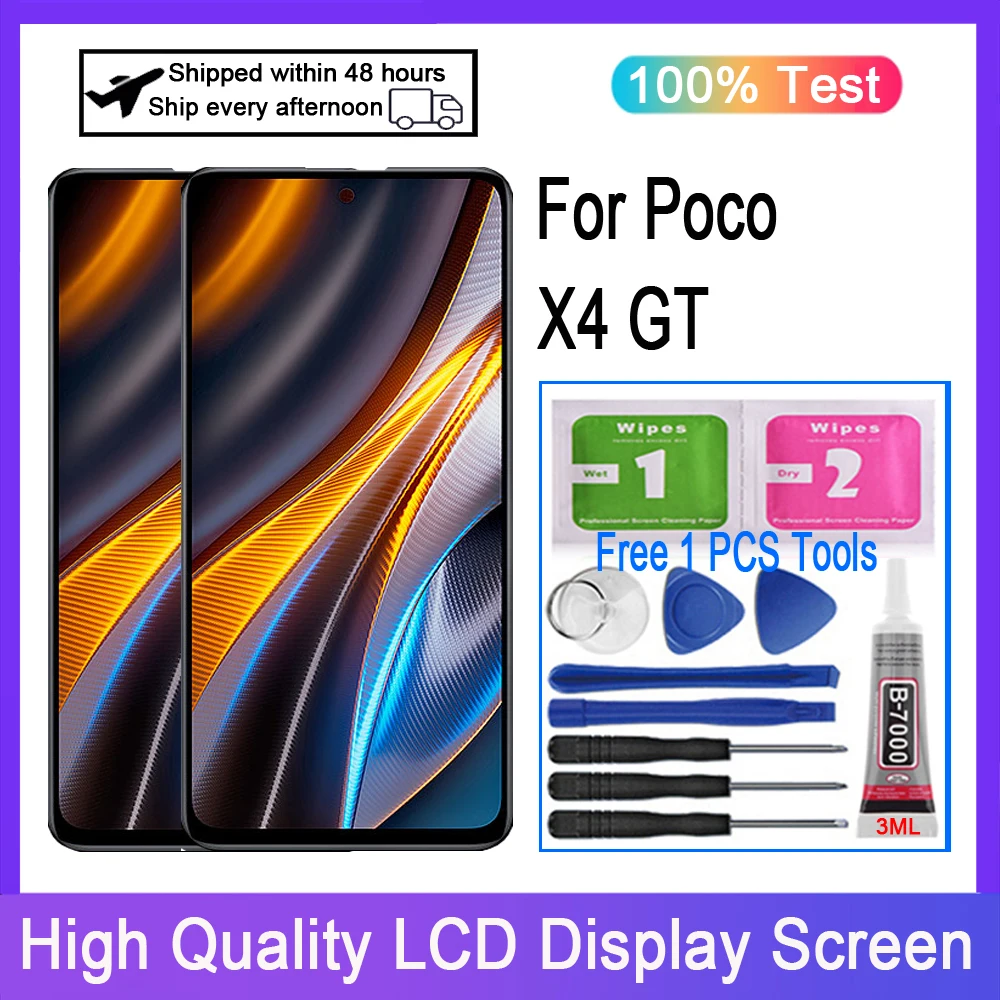 

Оригинальный ЖК-дисплей для Xiaomi Poco X4 GT 22041216G, сменный дигитайзер сенсорного экрана