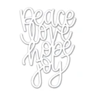 2021 новые английские слова Peace Love Hope Joy металлические режущие штампы для рукоделия бумажные поздравительные открытки Скрапбукинг без прозрачных штампов