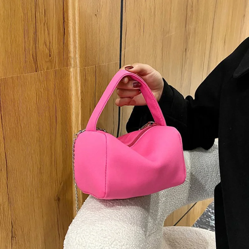 

Сумка женская квадратная на цепочке, миниатюрная сумочка кросс-боди карамельных цветов, клатч на плечо, однотонный саквояж на плечо