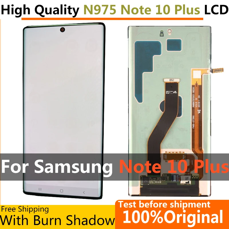 Панель для Samsung Galaxy Note10 + Note 10 Plus N975F N9750 ЖК-дисплей дигитайзер сенсорный экран N975