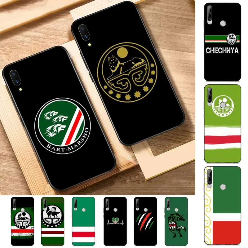 

Chechnya Flag Phone Case for Huawei Y 6 9 7 5 8s prime 2019 2018 enjoy 7 plus