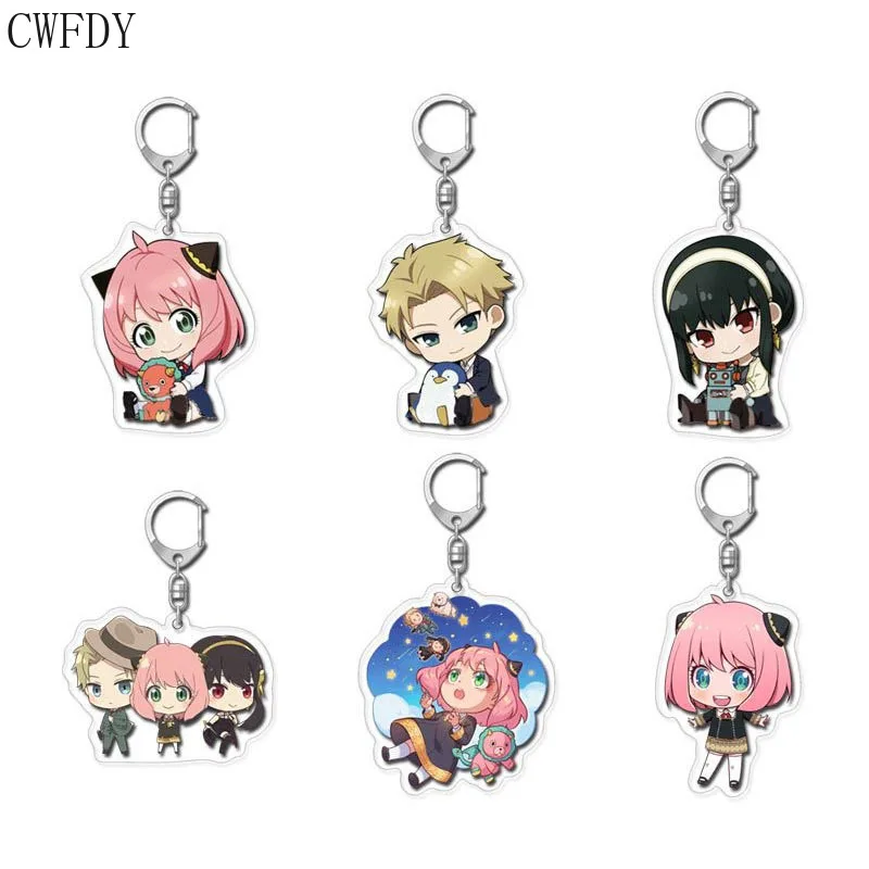 

Anime SPY X Family Yor Forger Acrylic Keychain Character Twilight Loid Forger Anya Forger Bond Key Chain Souvenir Cosplay Props