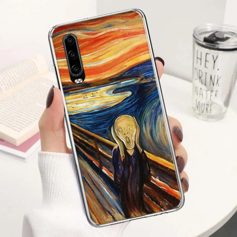 Картина маслом Ван Гога оболочка Женская для P30 P40 Lite P20 P10 P50 Mate 20 30 40 10 Pro Роскошный