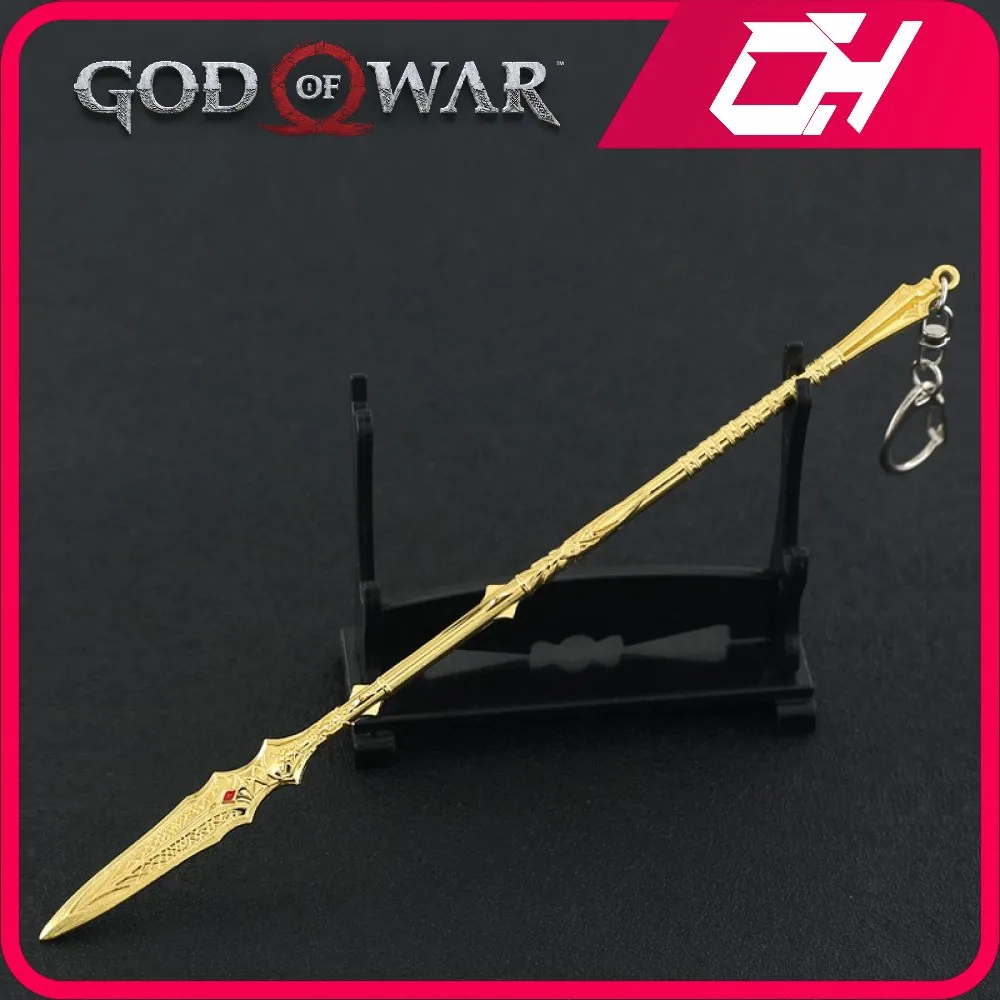 

God of War : Ragnarok Draupnir Spear Metal Weapon Katana Sword Spear Toy Weapons Keychain Blades of Chaos Toys for Boy Kid Gift