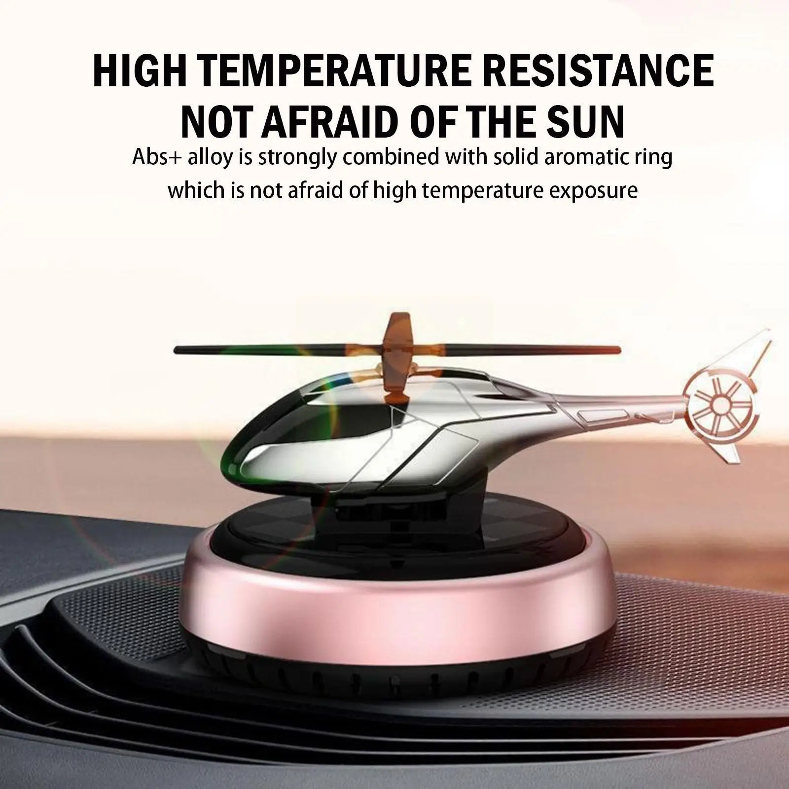 

Car Helicopter Air Freshener Solar Power Plane Fragrance Auto Hot! Interior Ornament Accessories Diffuser Dashboard D1J6
