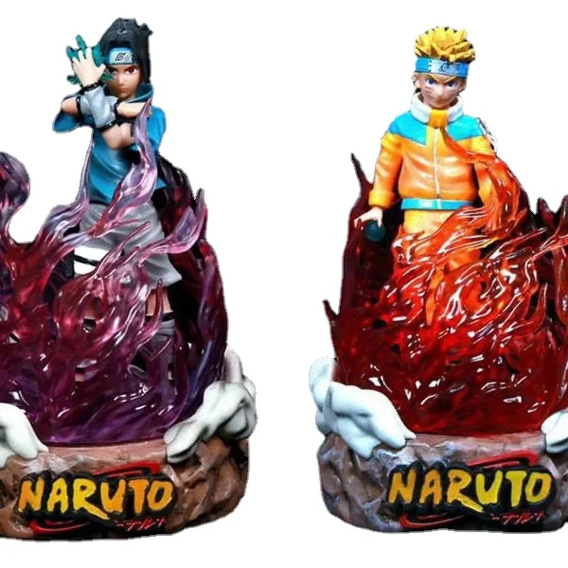 

Naruto Junior Uchiha сасуке Узумаки Наруто может осветить фотографию модель в коробке ручной работы подарок