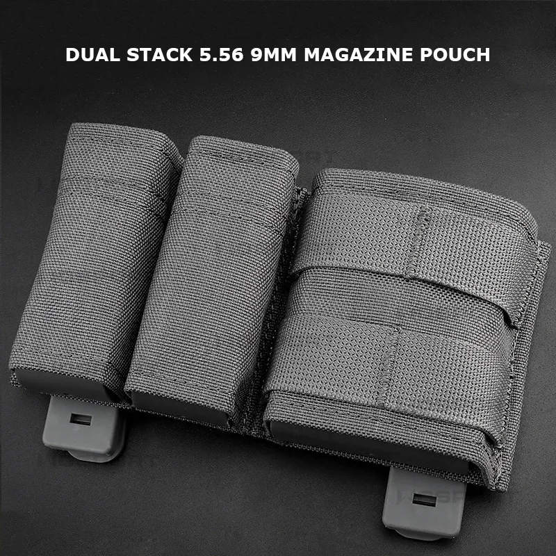 

Tactical Airsoft Mag Pouch 5.56 9mm Magazine Pouch Holder MOLLE Quick Draw Tactical Rifle Mag Pouches Carrier Ammo Pouch