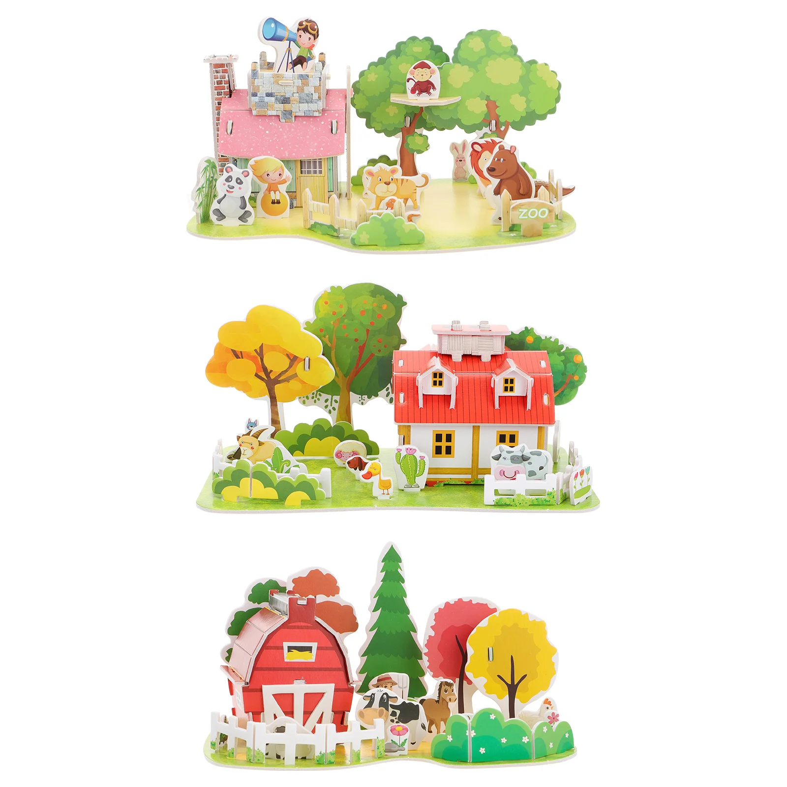 

3 комплекта, Детские Развивающие головоломки