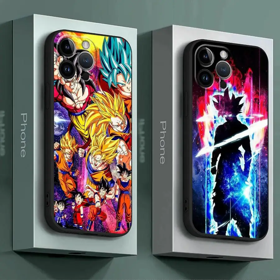 Аниме D-ragons Son Balls Phone Ca для Apple iPhone 16 11 13 15 12 14 Pro Max 7 XR X XS Mini Plus 8 Силиконовый чехол