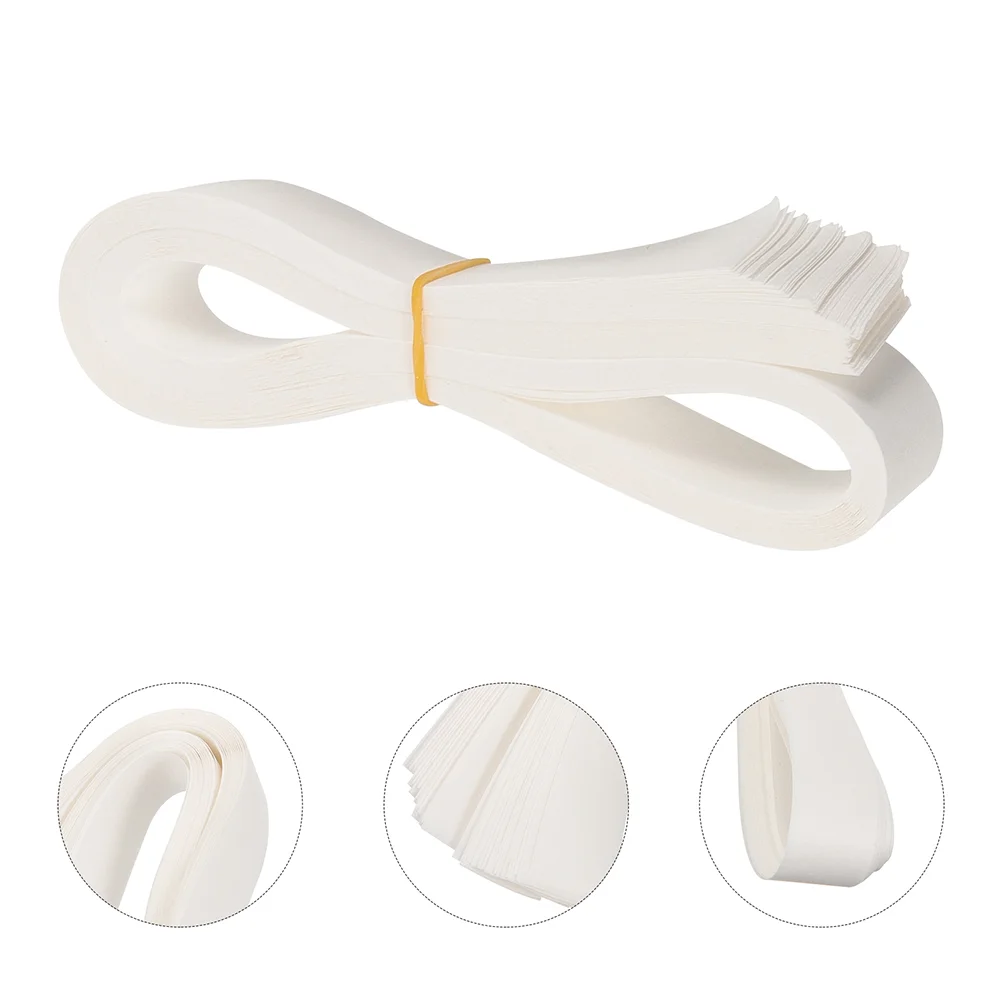 

200 Pcs Money Currency Paper Strap Wrappers Cash Bills Manual Straps White Bands