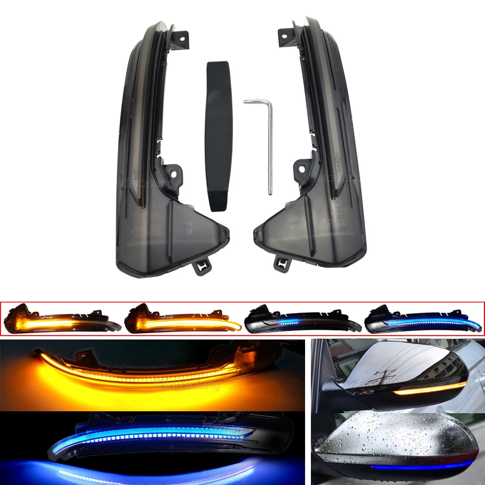 

1Pair For Audi A6 C7 C7.5 RS6 S6 4G 2012 - 2018 Car Side Wing Rearview Mirror Blinker Indicator LED Dynamic Turn Signal Light