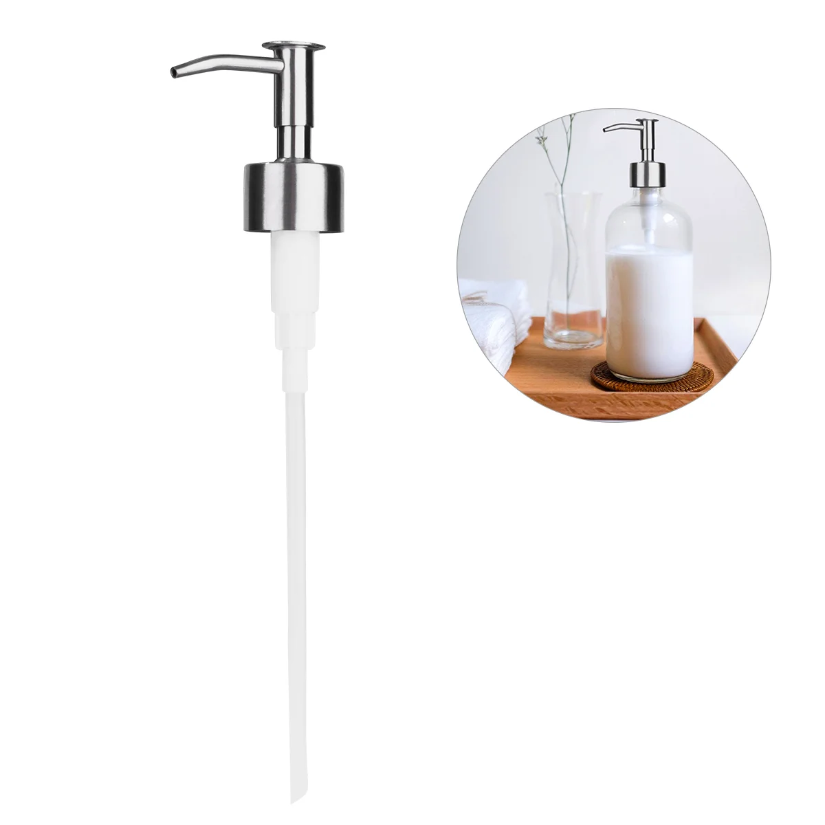

Pressing Dispenser Hair Conditioner Storage Lotion Box Shampoo Pump for Kitchen Bathroom Toilet