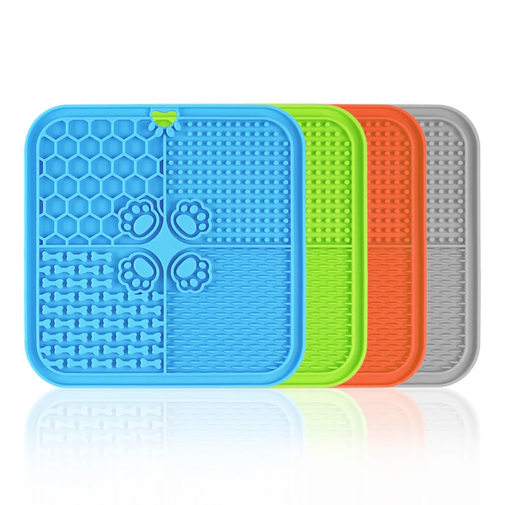Силиконовый коврик для домашних животных с присоской медленного кормления собак