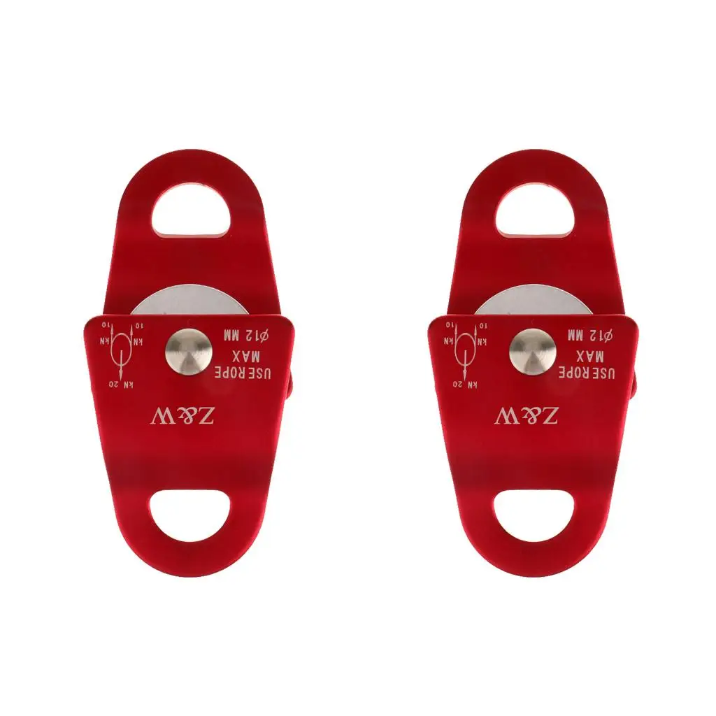 

2pcs Small Mobile Pulley For Rope 1/2 mm Lifting Rock Climbing