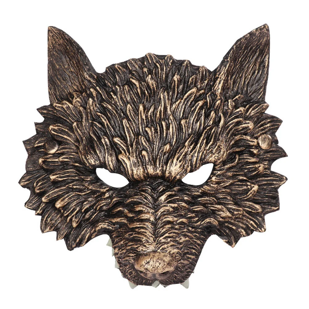 

Mask Halloween Masks Wolf Party Cosplay Masquerade Costume Scary Animal Half Werewolf Horror Prop Men Adult Decorative Creepy
