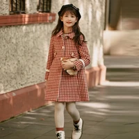 girls woolen coat jacket outwear 2022 plaid plus thicken spring autumn cotton%c2%a0overcoat outfits%c2%a0sport tracksuits tops childrens