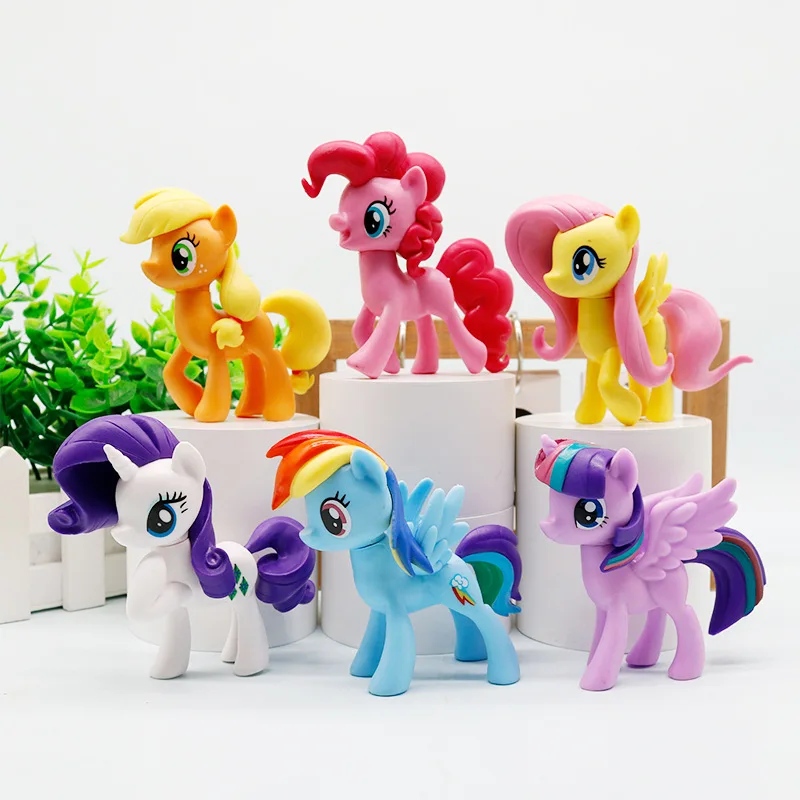 Фото Набор фигурок My Little Pony: Полная коллекция, декоративные фигурки радужных единорогов, игривые игрушечные пони для коллекции и демонстрации №1