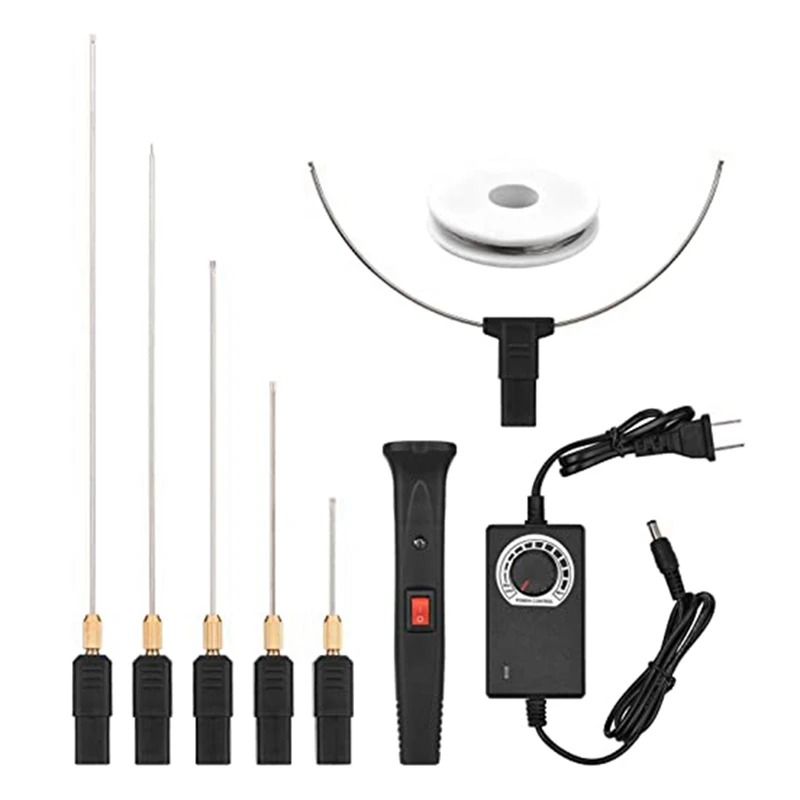 

New-Hot Wire Foam Cutter, Handheld Electric Foam Cutter Kit 24W Styrofoam Cutting Pen 0-300℃ Adjustable Temperature US Plug