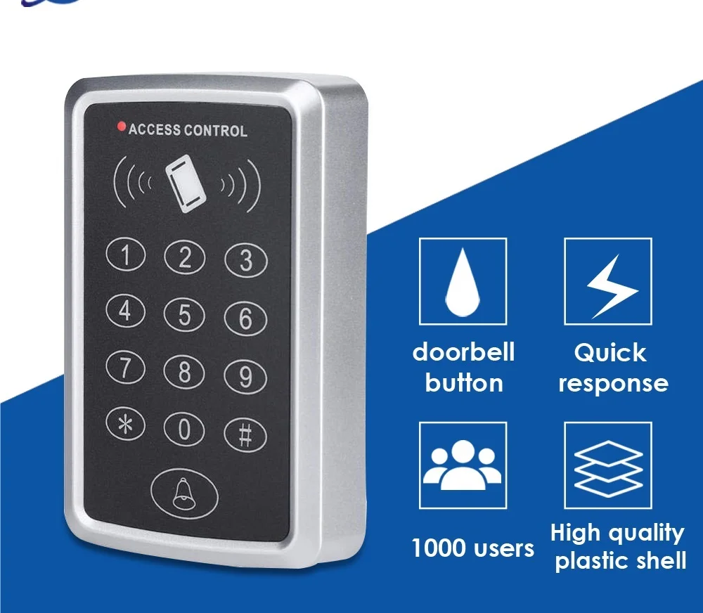 

125 кГц RFID клавиатура управления доступом устройство чтения карт памяти