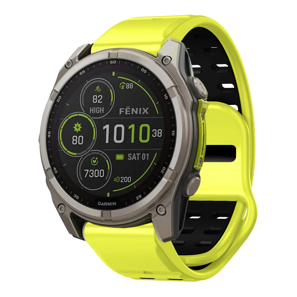 Фото Ремешок Quickfit 26 мм, 22 мм для часов Garmin Fenix 8 51 мм 47 мм 7X 6X Epix Pro 5X Enduro 3 2 Быстросъемный силиконовый браслет №3
