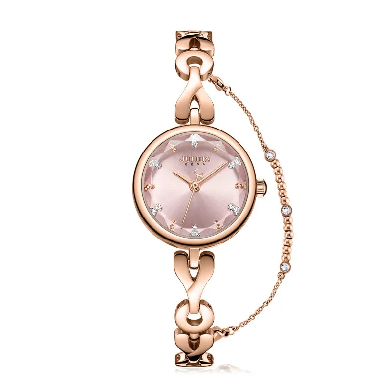 JULIUS Bracelet Watches Waterproof Small Dial Quartz Movement Fashion Watch Bracelet Stainless Steel Watchband Female Clock 1175 enlarge